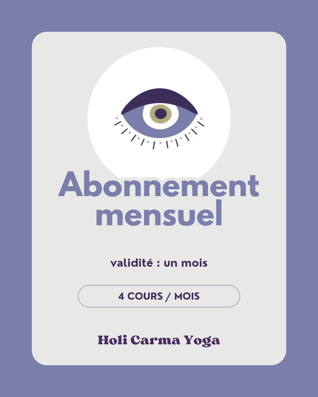 Cours de yoga collectif au studio Holi Carma à Tours