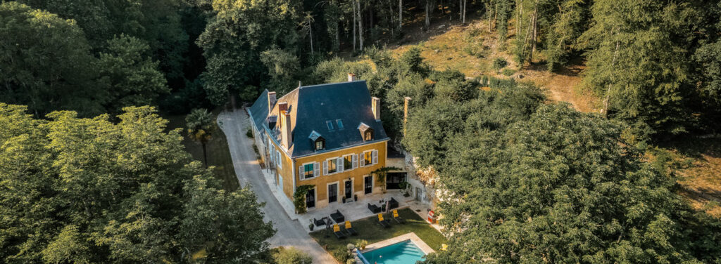Vue aérienne du Domaine du Val Sauvage à Langeais